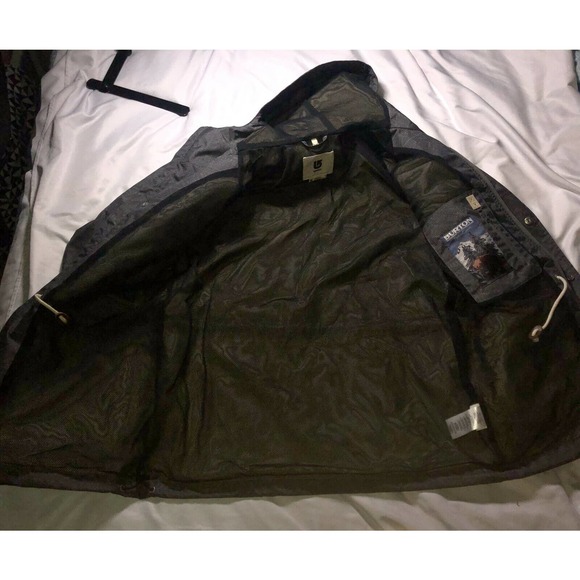 Burton Dry Ride Gray Soft-shell Parka Jacket - Picture 8 of 11